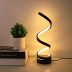 Spiral table lamp, modern creative design, suitable for home decoration, suitable for dining room, living room, bedroom