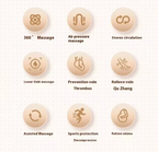 JinKairui Electric Pneumatic Leg Massager Extended Version for Deep Relaxation of Arms, Scalps and Feet with Remote Control