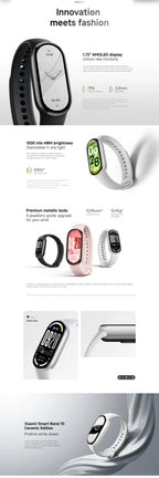 Xiaomi Mi Smart Band 10 – Saúde, Desporto e Autonomia Prolongada