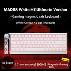 MADLIONS Mad 60he Mad60HE Mad 68HE Mechanical Keyboard Magnetic Switch Wired Hot Swap 8K Polling Rate Customized Gaming keyboard