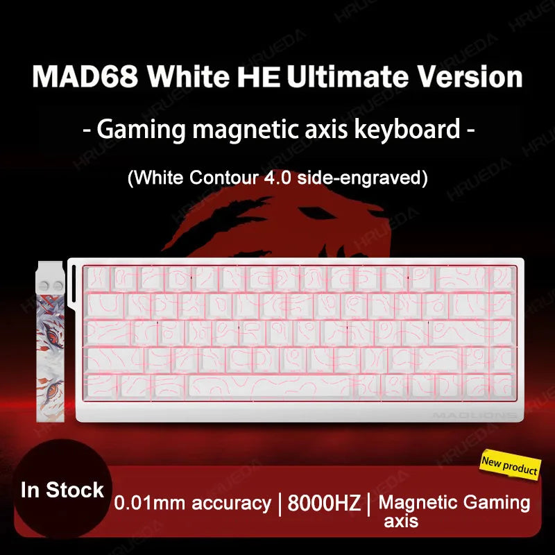 MADLIONS Mad 60he Mad60HE Mad 68HE Mechanical Keyboard Magnetic Switch Wired Hot Swap 8K Polling Rate Customized Gaming keyboard