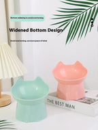 Pet Food Bowl Tilt High Bottom Neck Protector Antichoking Dog and Cat Water Bowl Antidumping Dog Non Slip Feeding Supplies