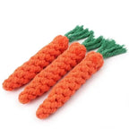 Pet Knot Toys For Dogs And Cats Carrot Shape Cotton Rope Pet Toy Dog Puppy Kitten Chew Toy Interactive Dog Toys