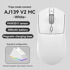 AJAZZ AJ139 V2 MC/AJ139 PRO Wireless Gaming Mouse PAW3311/PAW3395 Sensor 12000DPI/26000DPI 500mAh Bluetooth Mouse Gamer For PC