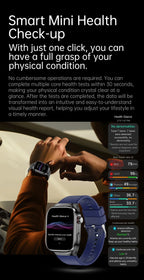 Smartwatch Saúde Avançada – Laser Inteligente, Diagnóstico Multinível e ECG+PPG