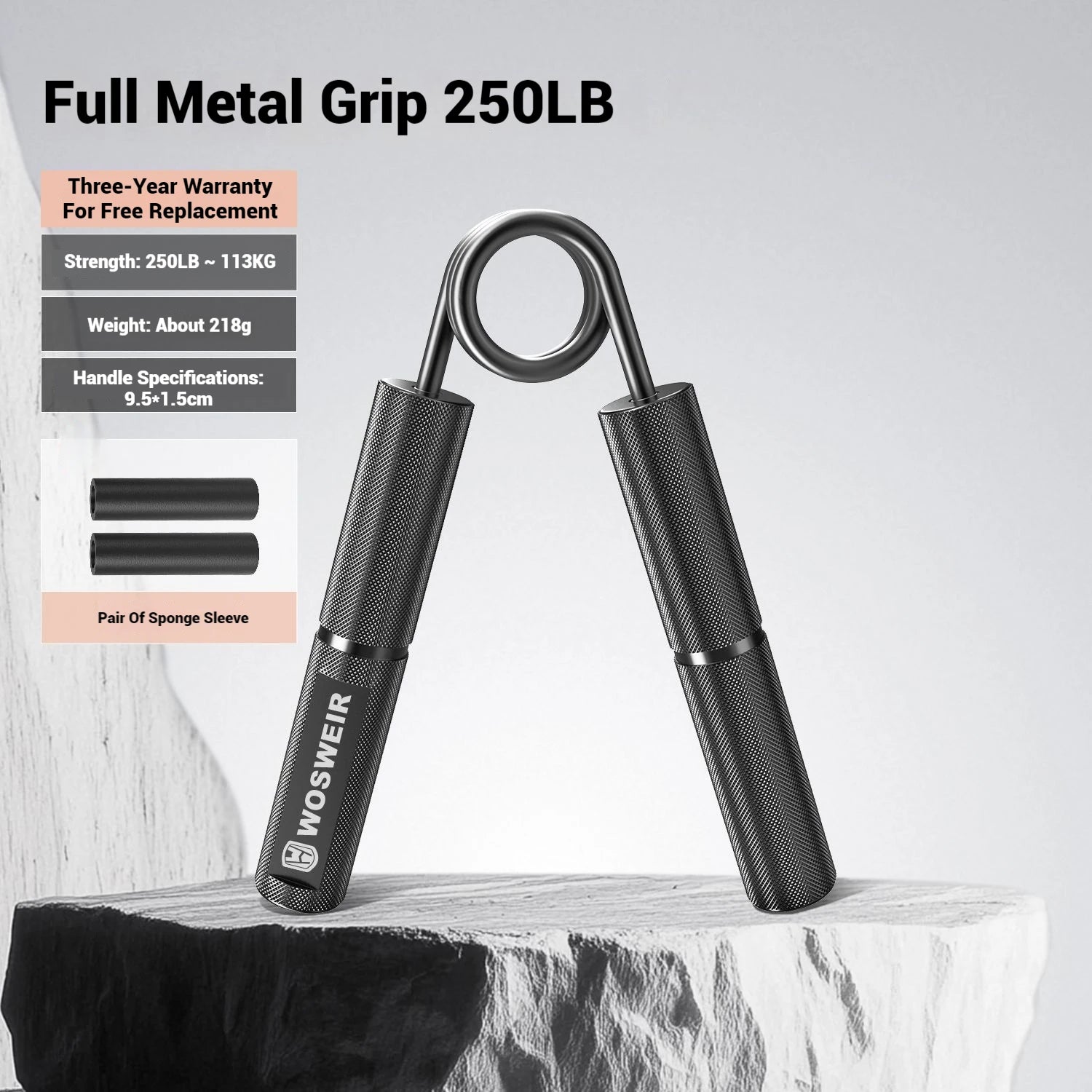 Hand Grip R‑Type Profissional para Treino de Força