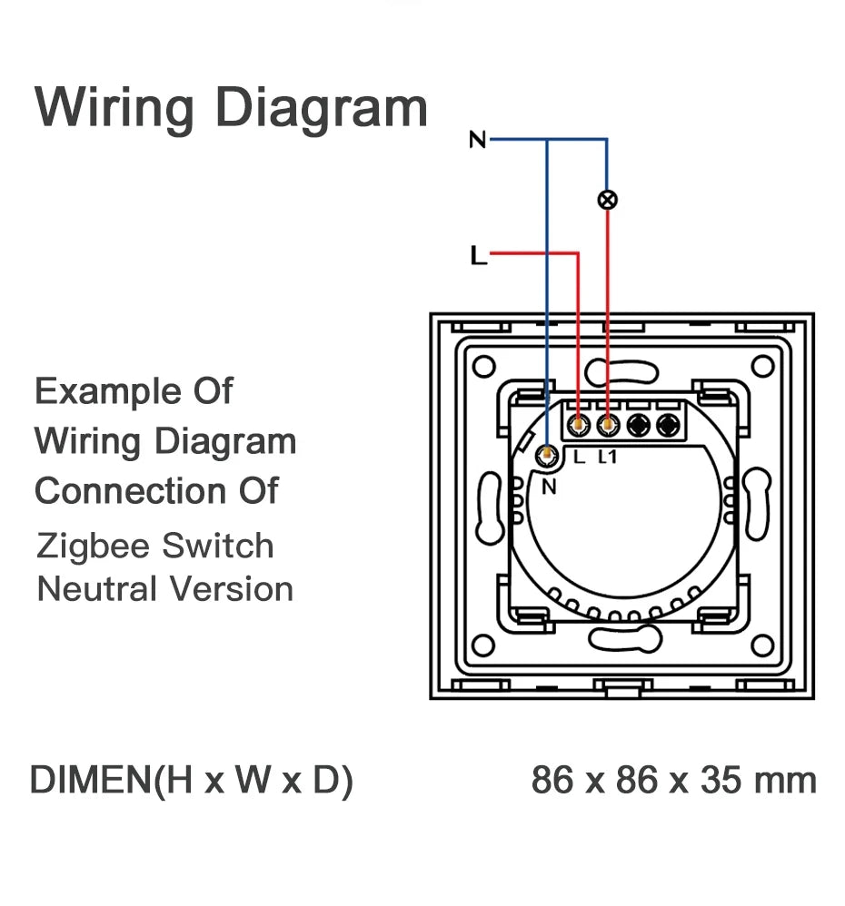 BSEED Zigbee Touch Switch — 1/2/3 Gang + Tomadas EU com Neutro