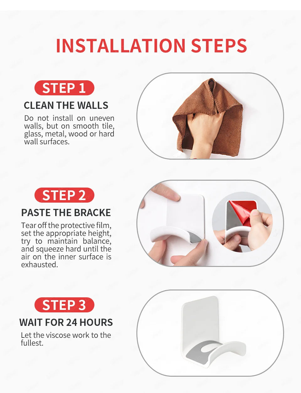 Suporte de Headphones para Debaixo da Secretária — Gancho Multicor Universal