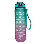 Motivational Sports Water Bottle, Leak-proof Drinking Bottles, Outdoor Travel, Hiking, Cycling, 750ml, 1000ml