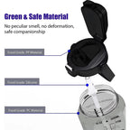 2L 64OZ Half Gallon Water Bottle with Sleeve Motivational Water Bottle with Straw & Time Marker Leakproof Sport Water Jug