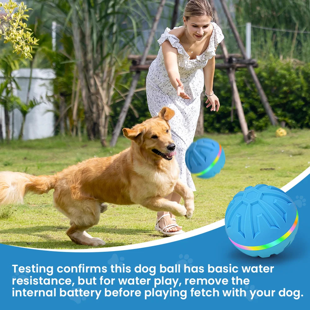 Remote-Controlled LED Light Up Rubber Dog Ball – Rechargeable Interactive Fetch Toy for Aggressive Chewers, IP65 Waterproof