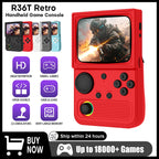 AISLPC R36T Retro TV Handheld Game Console 22000+Games EmuELEC System 3.5 Inch IPS Screen 64/128GB Portable Pocket Video Player