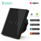 BSEED Zigbee Touch Switch — 1/2/3 Gang Smart Tuya Sem Neutro