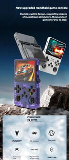 R36S Retro Handheld Game Console Linux System 3.5 inch IPS HD 4K With 64G 20000 Games Portable Pocket Game Console