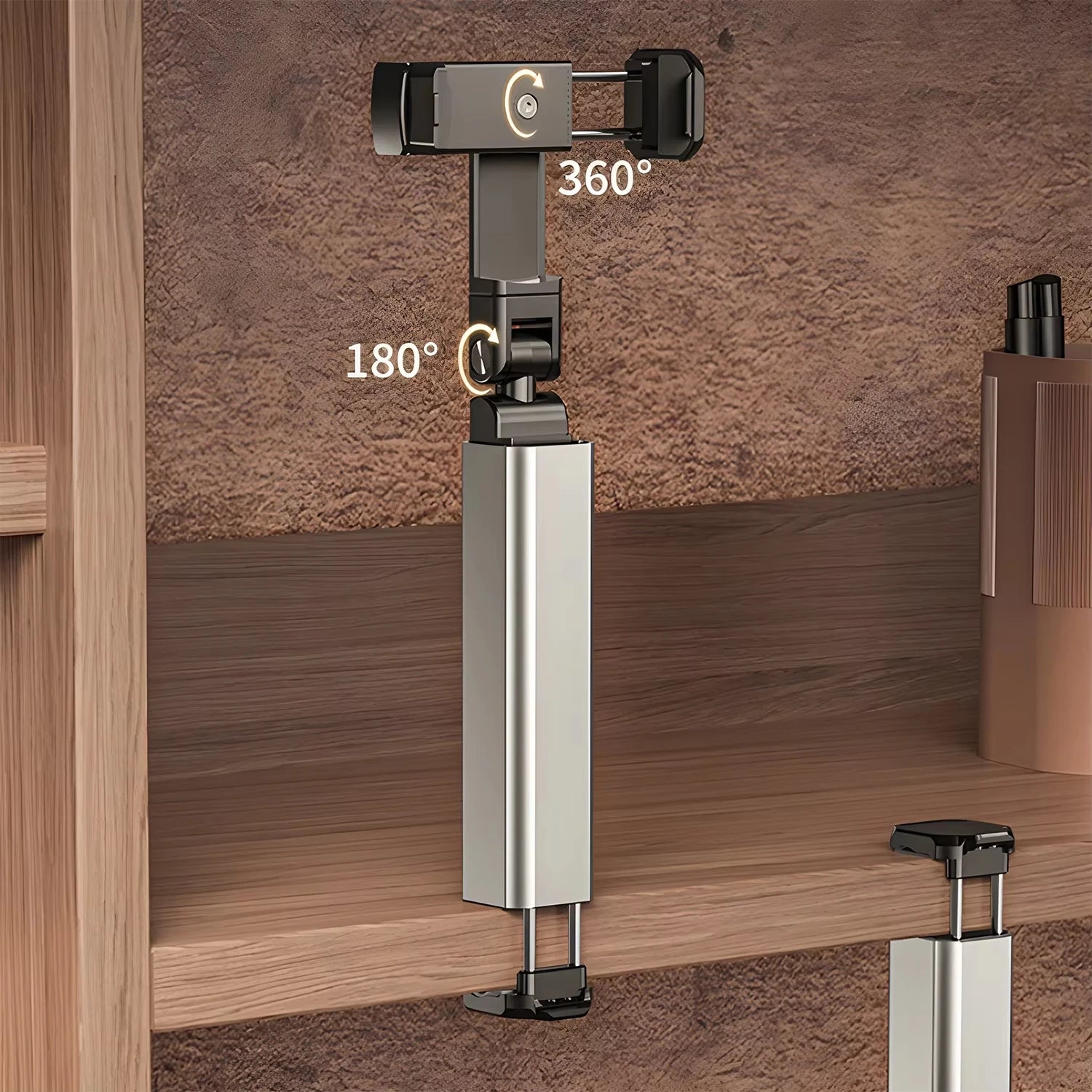 Suporte de Telemóvel Portátil 360° Ajustável para Viagem e Mesa