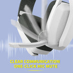 BINNUNE BW06 Bluetooth Gamer Headsets with Mic for PS5 PS4 PC Mac Playstation Wireless 2.4GHz Gaming Headphone with Mic