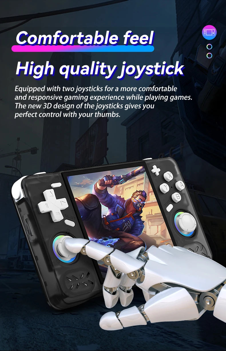 XF40H Retro Handheld Game Console Linux 4.0'' IPS Screen Supports 5G WiFi Glowing Rocker Portable Pocket Video 2 Player Gift