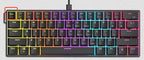 AJAZZ NK61 Wired Gaming Mechanical Keyboard 60% RGB Hot-Swappable 61 Keys Red Switch Mini Keyboard for Gamer PC