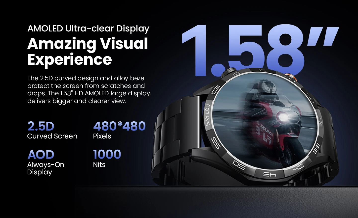 HAYLOU Solar 5 – Performance, Saúde e Ecrã AMOLED