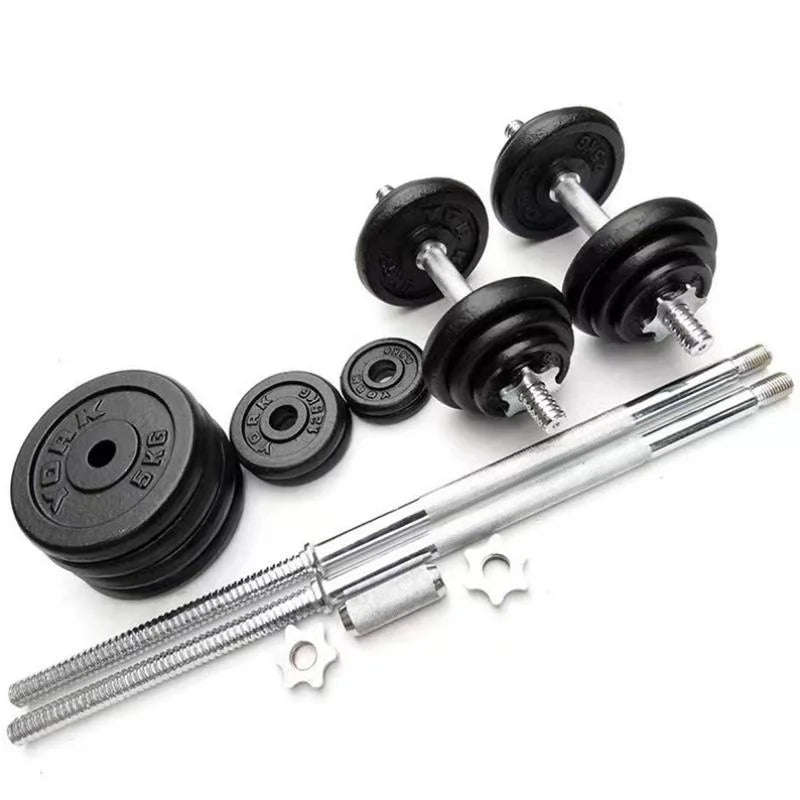 10kg 15kg 20kg 30kg Gym Home Weightlifting Dumbbells with Box Painted Black Painted Cast Iron Dumbbells Barbell Set.