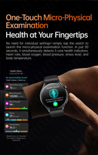 2026 New Smart Watch ECG+PPG Health Monitoring Blood Pressure Uric Acid Fitness Tracker Clock Sport Call Smartwatch Customizable Dial