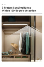 LED Motion Sensor Light Night Light Wireless USB Under Cabinet Light For Kitchen Cabinet Bedroom Wardrobe Sensor Indoor Lighting