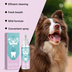 Vet-Recommended Pet Teeth Spray–Dissolves Tartar & Prevents Calculus,Long-Lasting Fresh Breath,Gentle & Hypoallergenic Formula