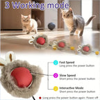 1 pcs Rechargeable Hide & Seek Pet Toy for Cats & Dogs - Interactive Rolling Balls Play Set for Exercise & Entertainment