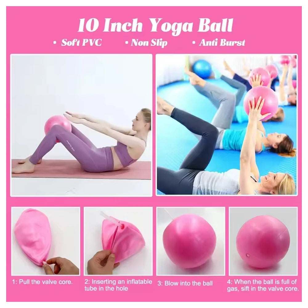 PilatesHome 13 Pro – Kit de Pilates com 13 Peças para Treino em Casa, Tonificação e Rotina Fitness Feminina