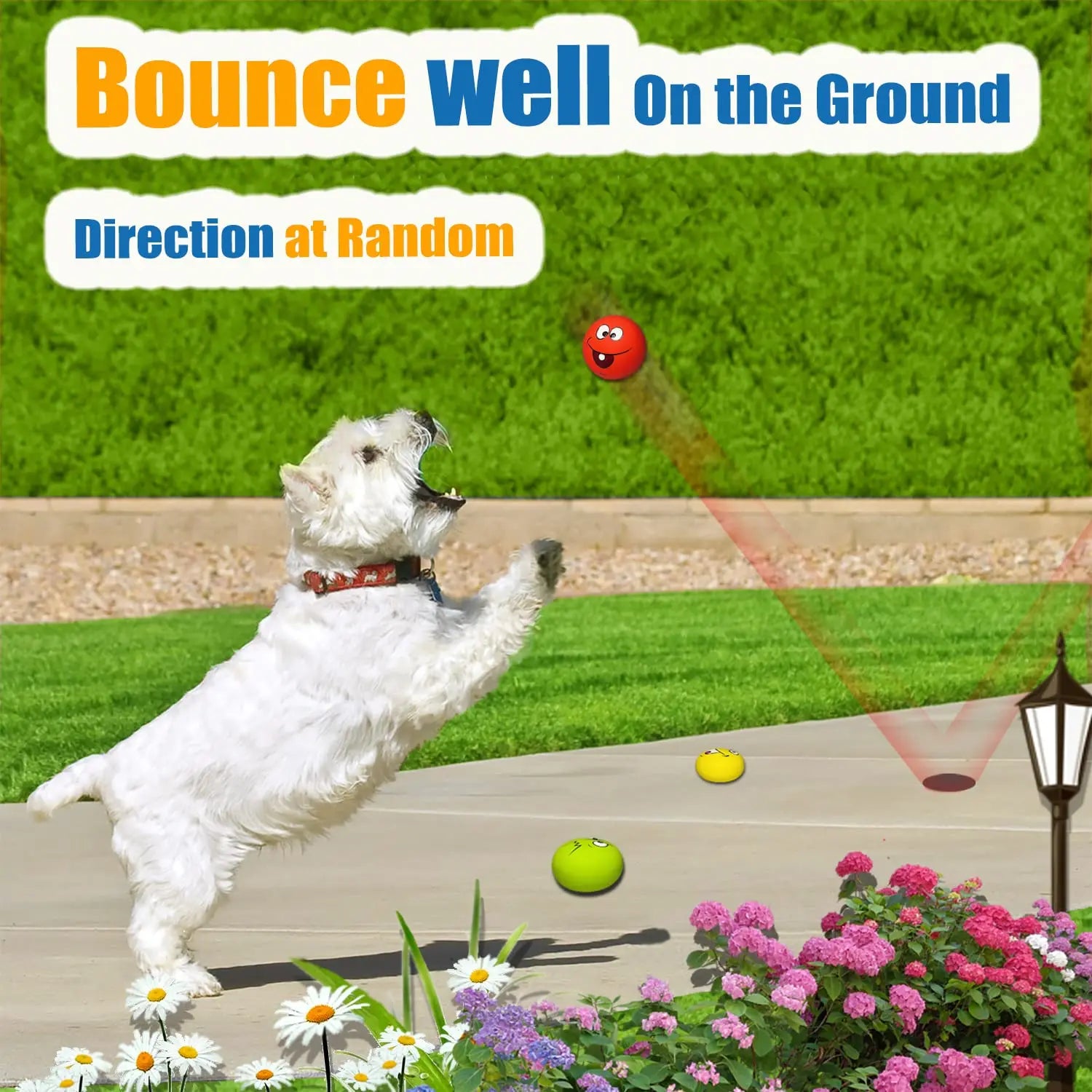 6PCS Latex Dog Squeaky Toys - Chewing Balls with Funny Faces | Interactive Fetch Training for Puppies