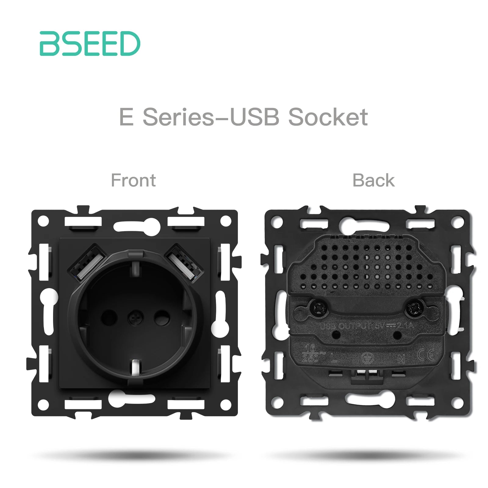 BSEED WiFi Smart Switch Parts — Dimmer, Cortina, Tomadas EU e USB‑C