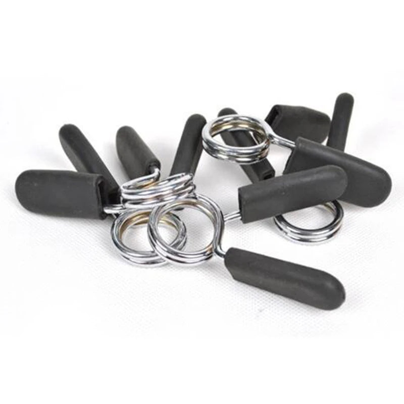 High-Quality Barbell Clamp Spring Collar Clip For Gym Dumbbell Lock Standard Weight Lifting Kit Fitness Workout Body Building