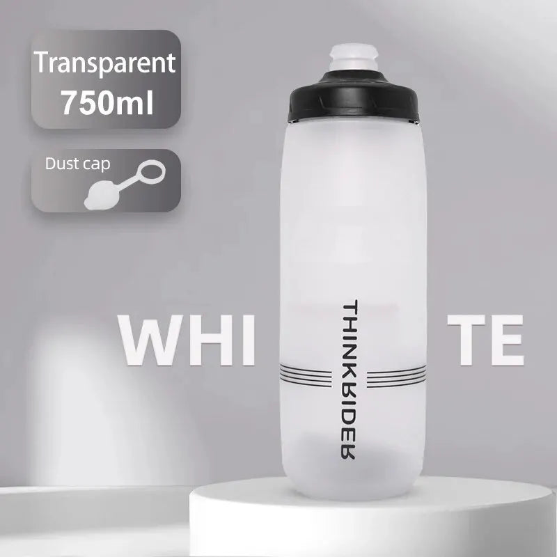 ThinkRider 620ml/750ml MTB Bicycle Water Bottle, Road Bike Water Bottle, Outdoor Sports Plastic, Portable, Large Capacity Drink, Cycling