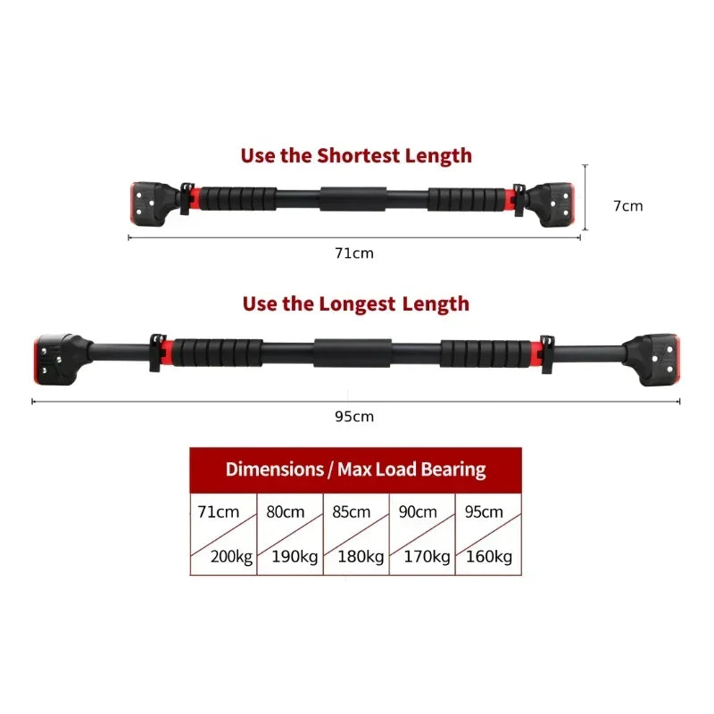 Barra de Pull-Up para Porta sem Perfuração