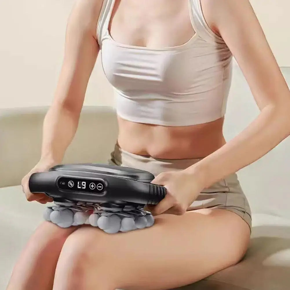 22 Head Fascia Gun High Frequency Vibration Massage Gun 9 Speed ​​Levels Deep Muscle Relaxation for Back Neck Shoulder