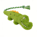 Peluche Crocodilo com Cordas Reforçadas – Brinquedo Resistente para Mastigar e Puxar