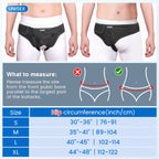 VELPEAU Hernia Belt with 2 compression pads, adjustable Hernia Truss support for single/double inguinal hernias for men and women.