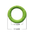 1pc Orange Dog Toys Pet Flying Disk Training Ring Puller EVA Interactive Training Ring Puller Resistant for Dogs