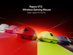 Rapoo VT2 Wireless Gaming Mouse True 8K Wireless Polling Rate Esports Grade 53g Lightweight 26000DPI Up to 500 Hr Battery Life