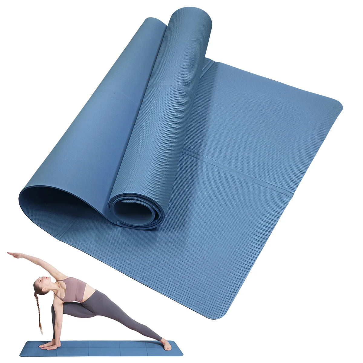 Tapete de Yoga e Pilates em EVA 4 mm Antiderrapante