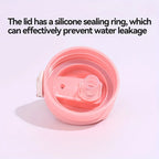 Sports Water Bottle with Time-Tracking Straw Leak Proof Locking Flip Cover for Easy Carry Ideal for Outdoor Adventures