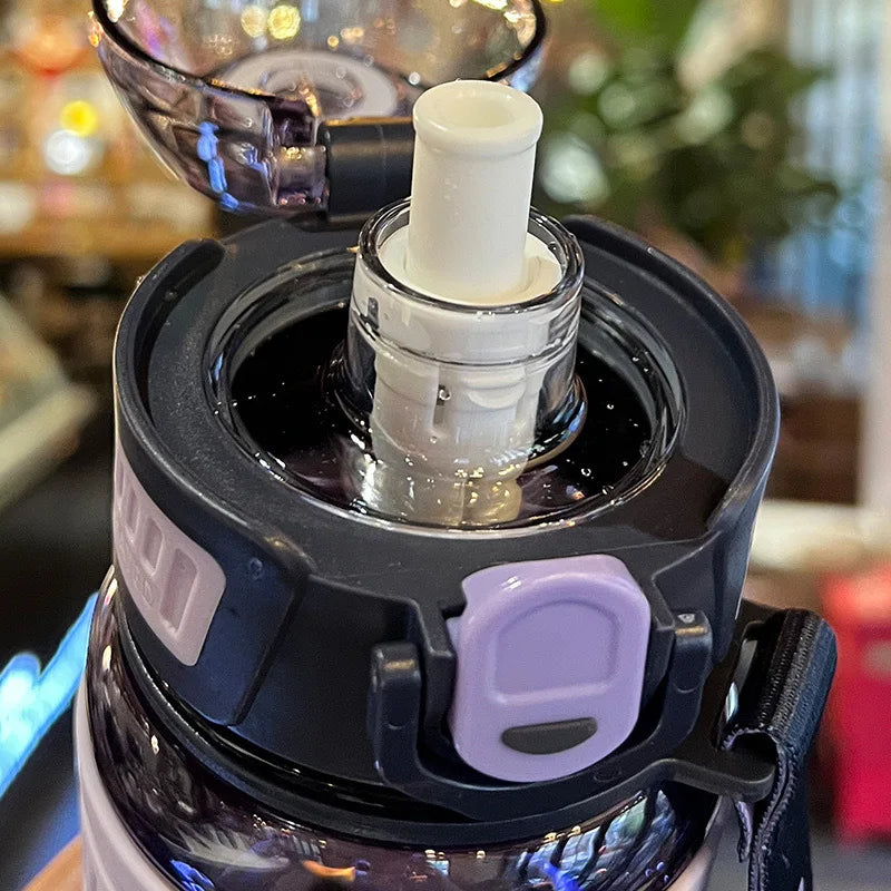 750ml/1000ml Large Capacity Sports Water Bottle Waterproof Plastic Water Cup Outdoor Travel Cycling Hiking Camping Gym Drinkware