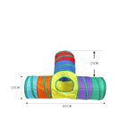 Practical Cat Tunnel Pet Tube Collapsible Play Toy rainbow Tunnel Indoor Outdoor Kitty Puppy Toys for Puzzle Exercising Hiding