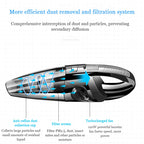 Aspirador Portátil Sem Fios com Sucção Ciclónica para Carro e Casa