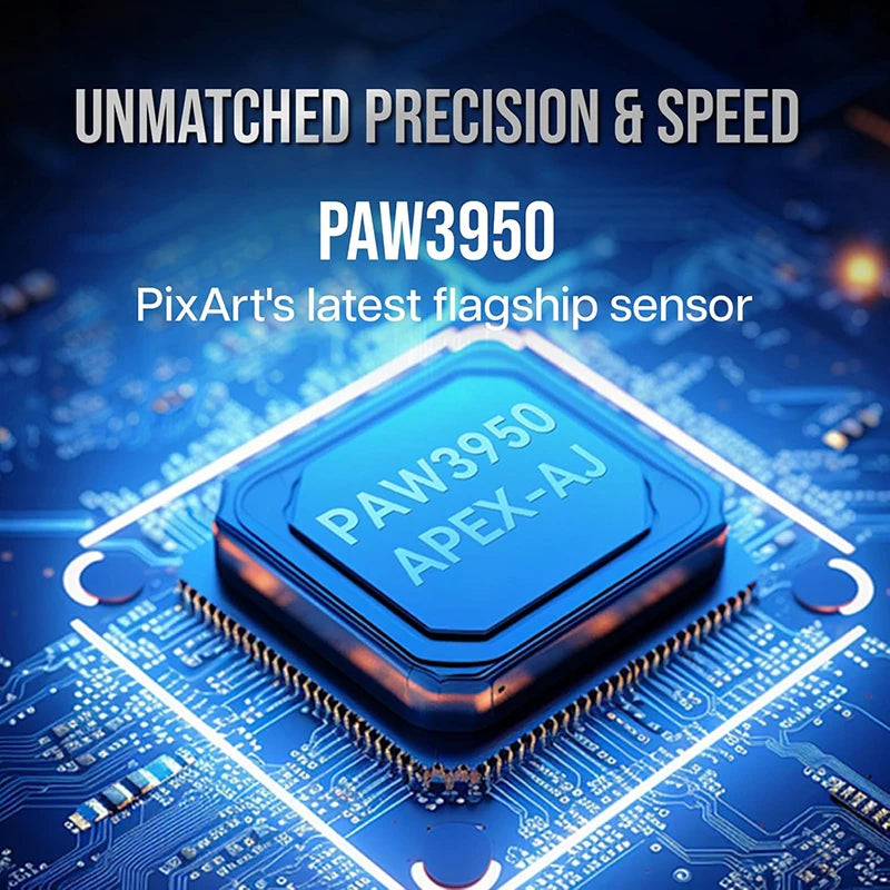 AJAZZ AJ159 APEX Paw3950 Wireless Mouse with RGB Magnetic Charging Base Lightweight Wired Bluetooth Gaming Mouse for PC Laptop