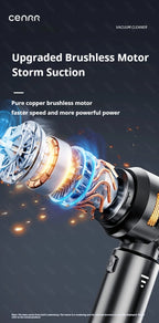 Aspirador Portátil CENRR 998000PA Sem Fios para Limpeza de Carro