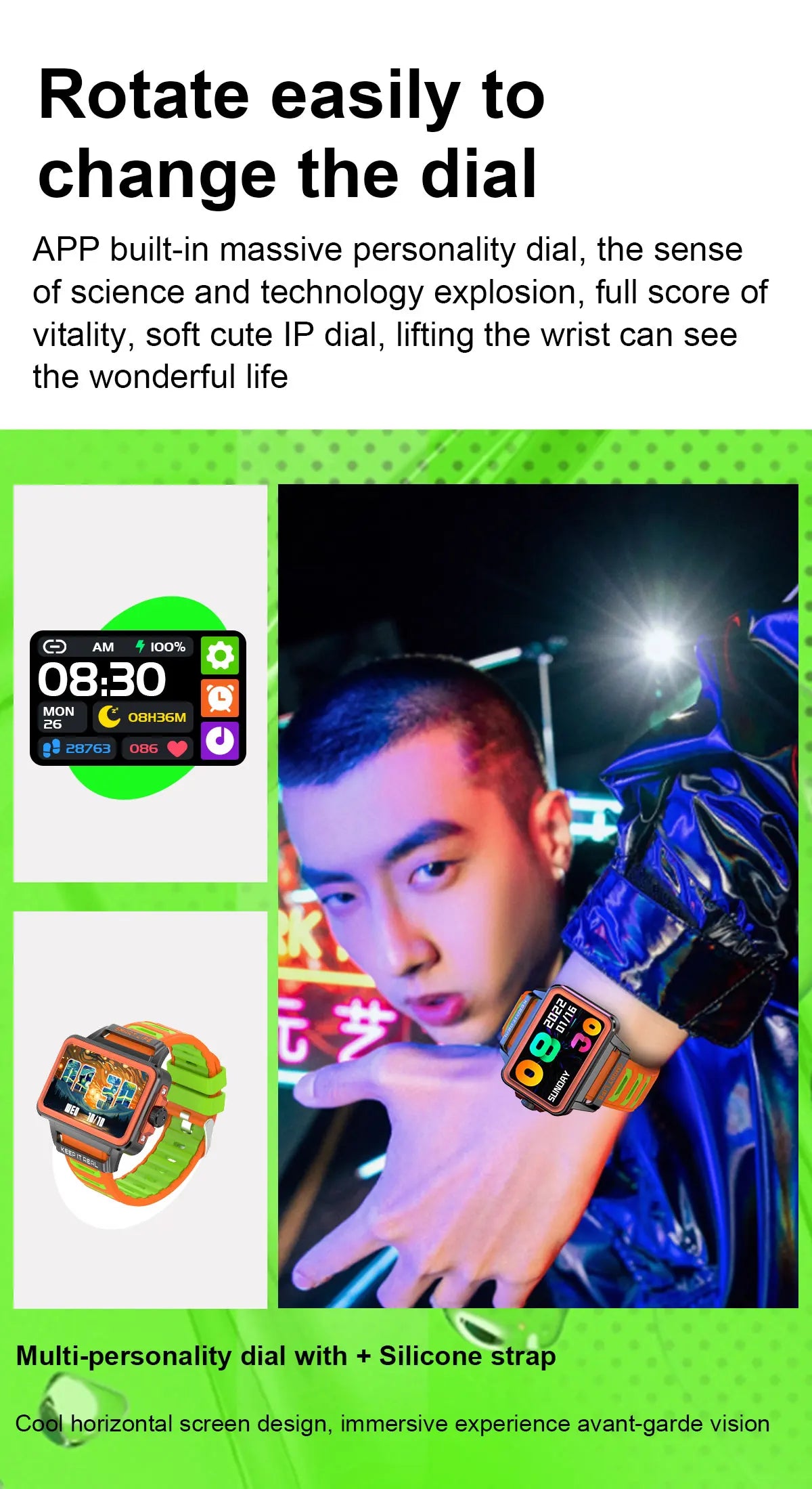 SENBONO Smart Band – Saúde Completa, Desporto e Conectividade Android/iOS