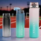 500ML/1000ML Large Capacity Sports Water Bottle Leak-Proof Motivational Portable Reusable Plastic Cups Outdoor Travel Gym Jugs