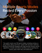 2026 New Smart Watch ECG+PPG Health Monitoring Blood Pressure Uric Acid Fitness Tracker Clock Sport Call Smartwatch Customizable Dial