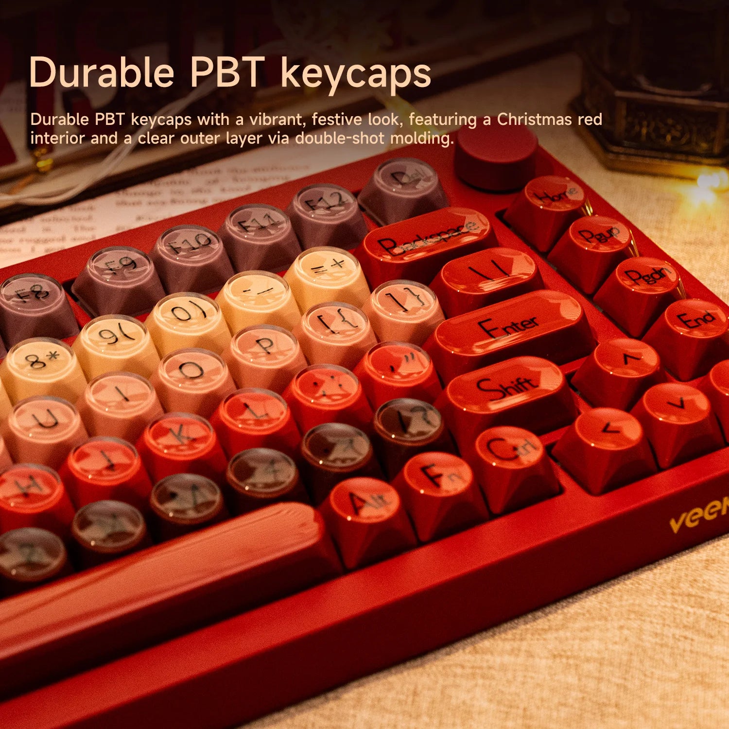 AKKO 5075 X Veekos K75 Gaming Mechanical Keyboard Keyboard 75% RGB 3/5-Pin Hot Swap Wired Customized Keyboard with Knob Gasket